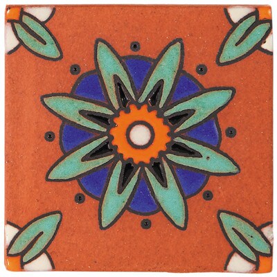 Handpainted Tile Sample - 6x6 SD105C